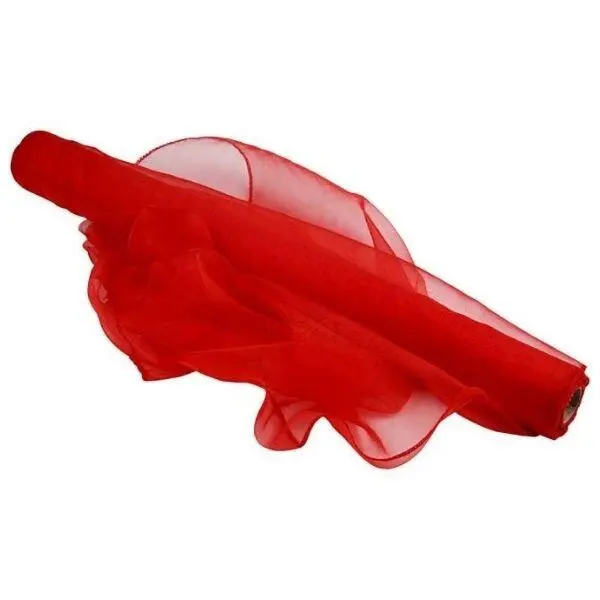 Nylon Organza Fabric, 10 m Red