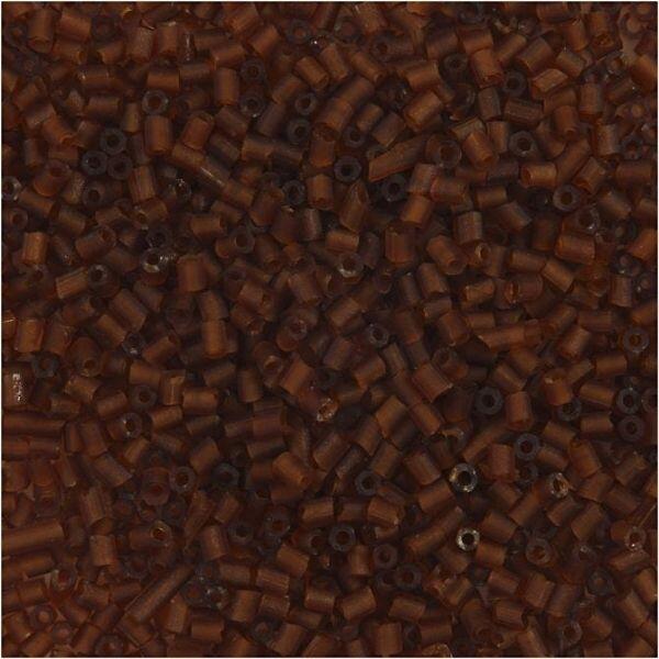 Glass tube beads 1,7 mm Brown