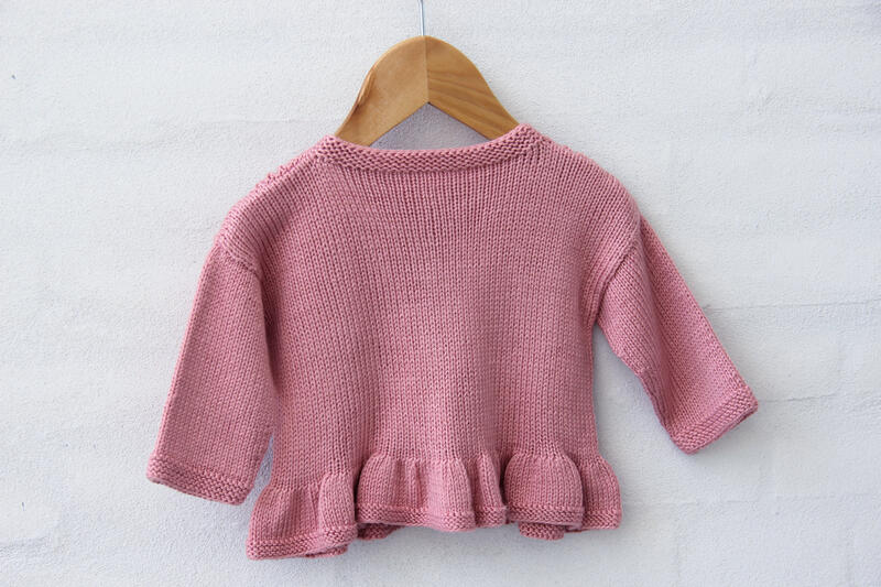 99648 Cardigan Lace Flounce