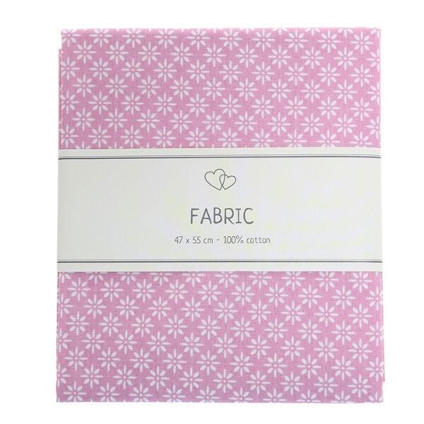 Go Handmade Fabric Pinkt with flowers