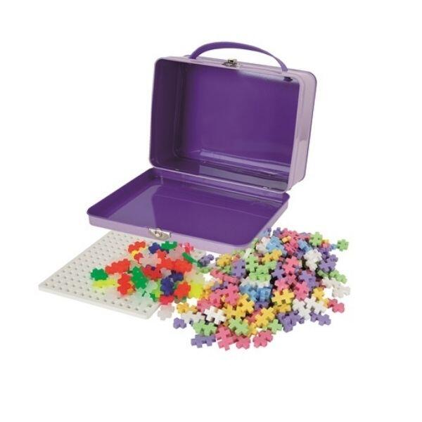 Plus-Plus Metal Suitcase, Pastel Mix, 600 pcs