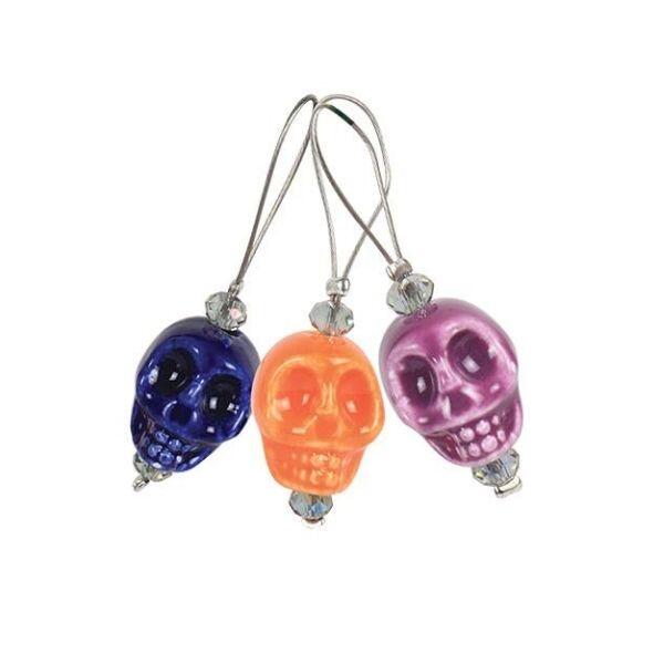 KnitPro ZOONI Stitch Markers Skull Candy, 12 pcs