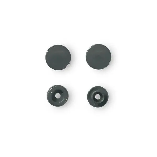 Prym Snap Fasteners Plastic, 30 pcs Dark grey