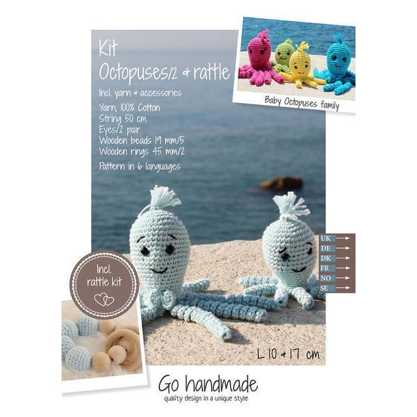Go Handmade Crochet Kit Octopusses and rattle