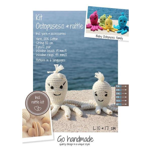 Go Handmade Crochet Kit Octopusses and rattle