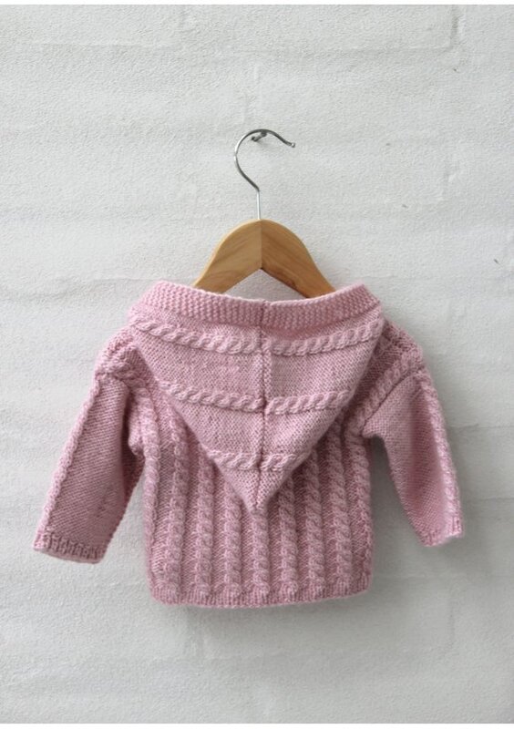 96251 - Cabled jacket with hood