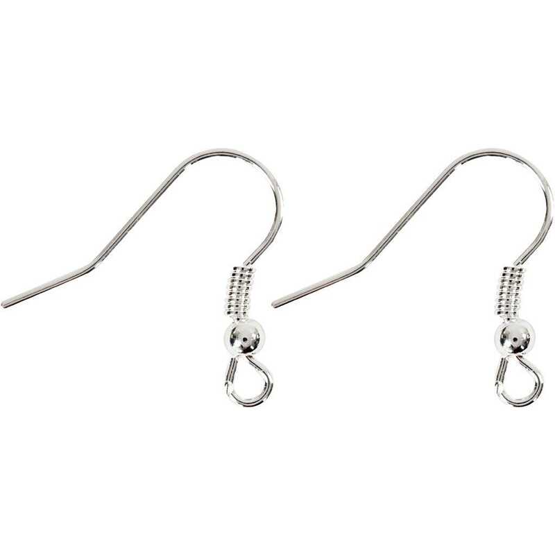 French ear hook 18 mm, 10 pcs