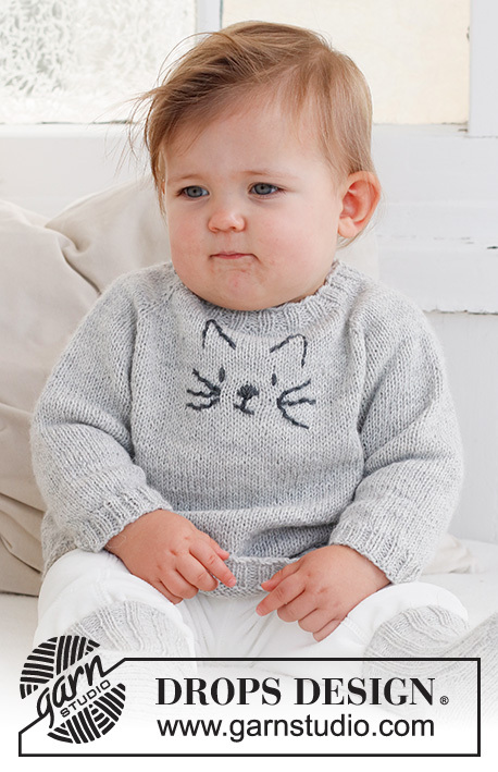 42-2 Meow Meow Sweater by DROPS Design