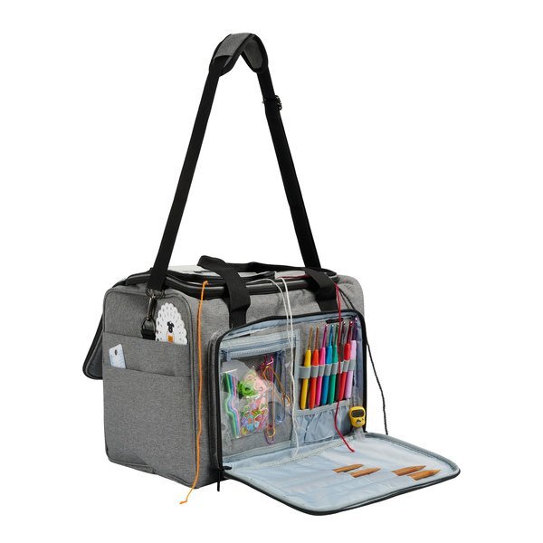 Yarn bag large, light grey