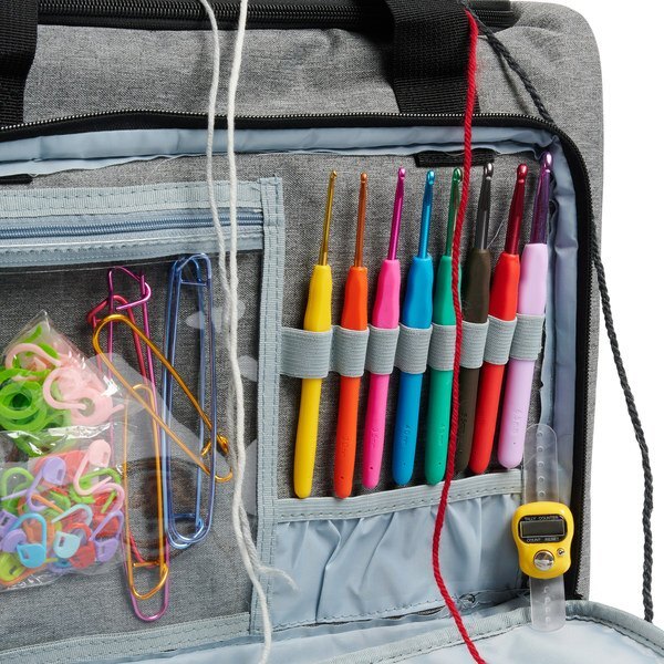 Yarn bag large, light grey