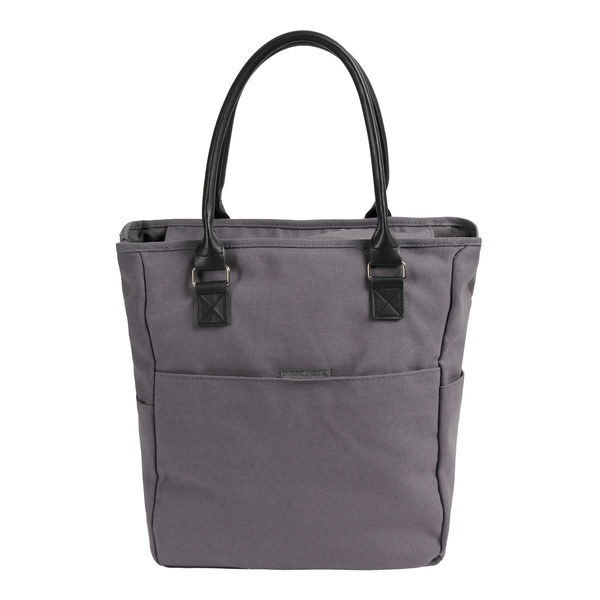 Shoulder bag with zipper pocket, dark gray