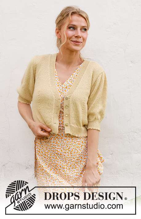 231-21 Chamomile Tea Cardi by DROPS Design