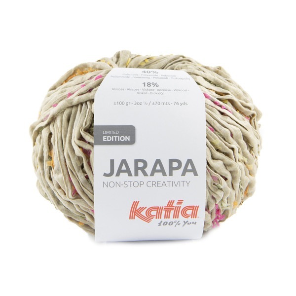 Katia Jarapa 505 Beige-fuchsia-yellow-yellow green