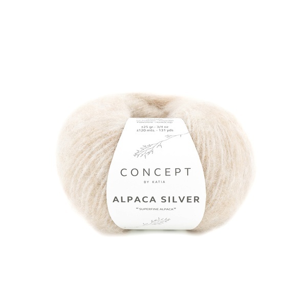Katia Alpaca Silver 268 Very light beige-silver
