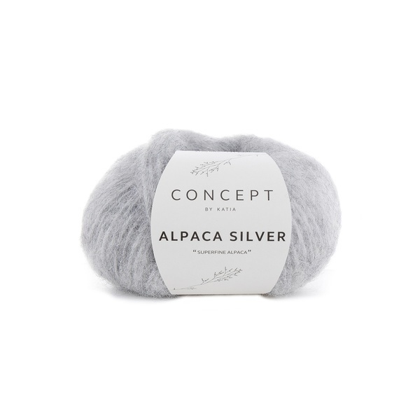 Katia Alpaca Silver 255 Light grey-silver
