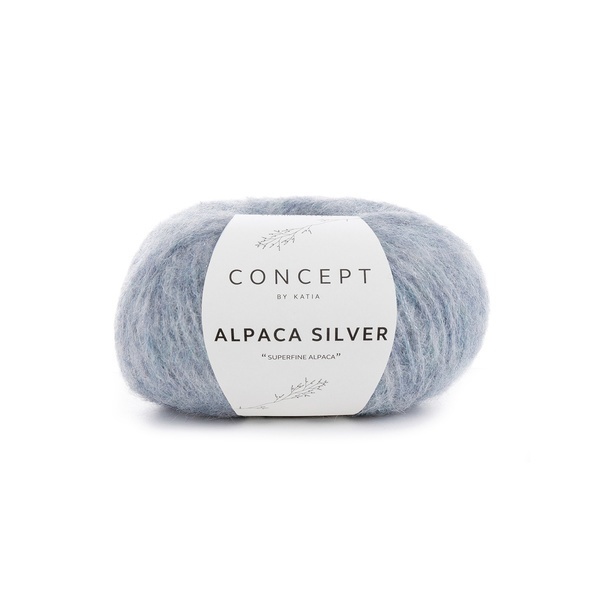 Katia Alpaca Silver 253 Pastel blue-silver