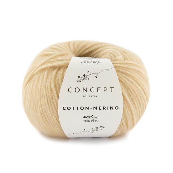 Katia Cotton-Merino 136 Medium beige