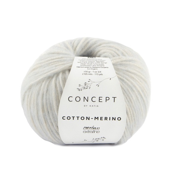 Katia Cotton-Merino 141 Blue grey