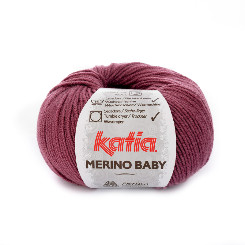 Katia Merino Baby 078 Dark mauve
