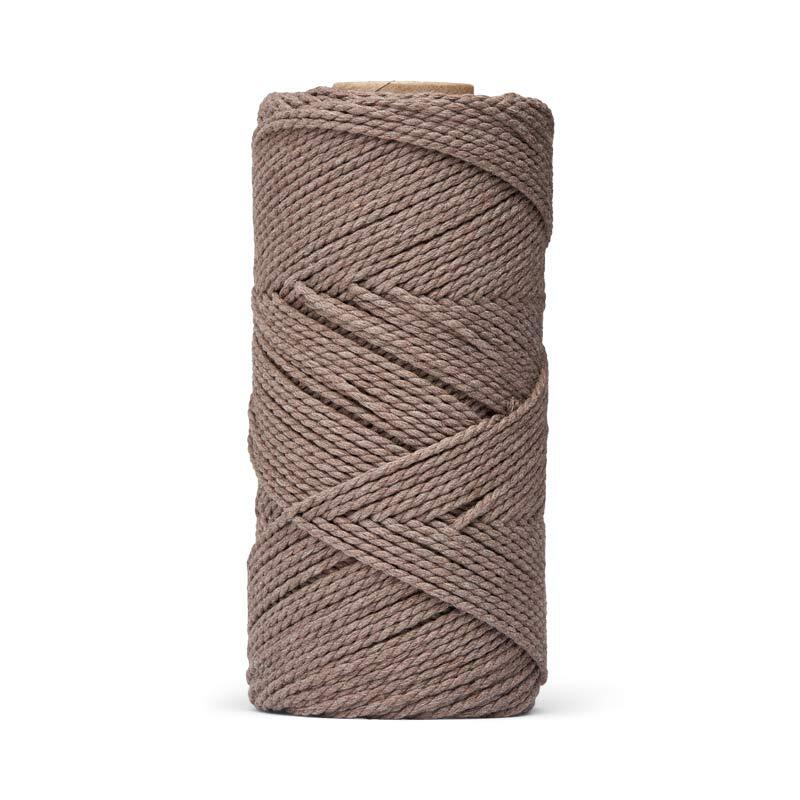 LindeHobby Macrame Lux, Rope Yarn, 2 mm Dark Beige