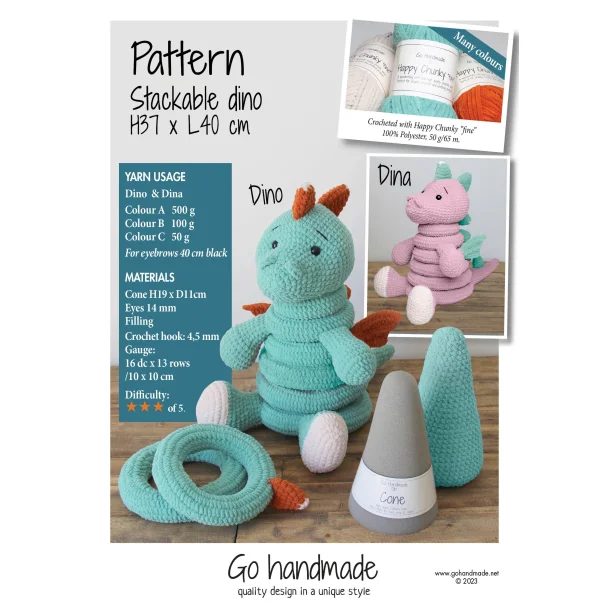 87051 Stackable Dino