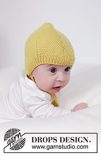 45-14 Lemonade Bonnet by DROPS Design