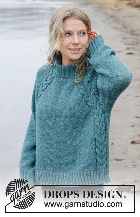 244-12 Emerald Lake Sweater by DROPS Design