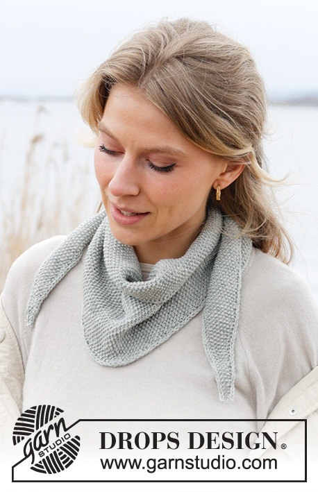242-57 Through the Mist Shawl by DROPS Design