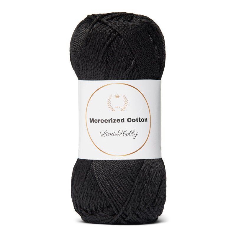 LindeHobby Mercerized Cotton 1 Black