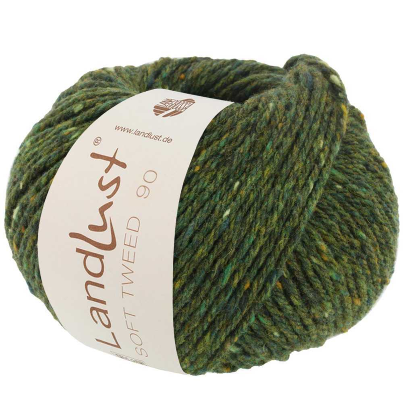 Landlust Soft Tweed 90 7 Dark green mottled