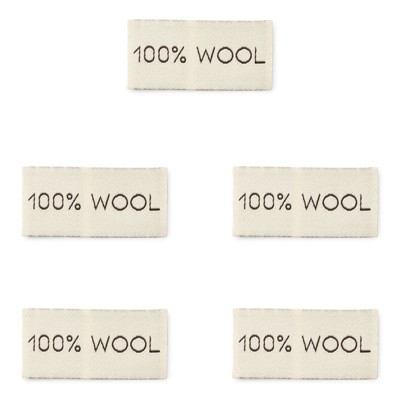 LindeHobby 100% Wool, Label (4 cm x 2 cm)