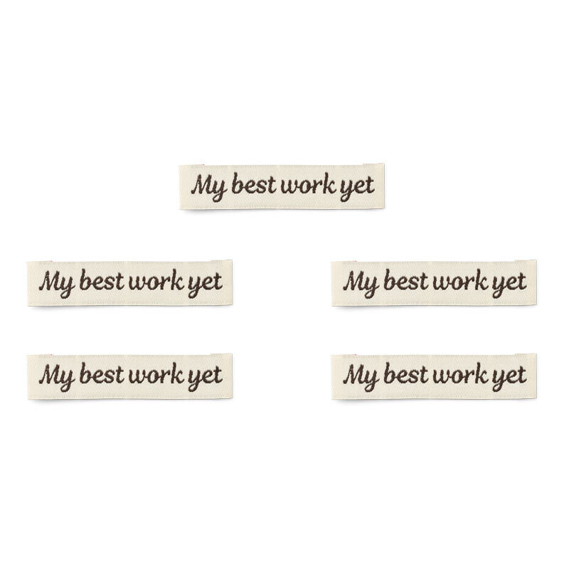 LindeHobby My Best Work Yet Label (7 cm x 1 cm)