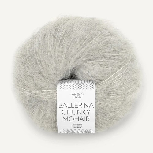 Sandnes Ballerina Chunky Mohair 1022 Grey Melange