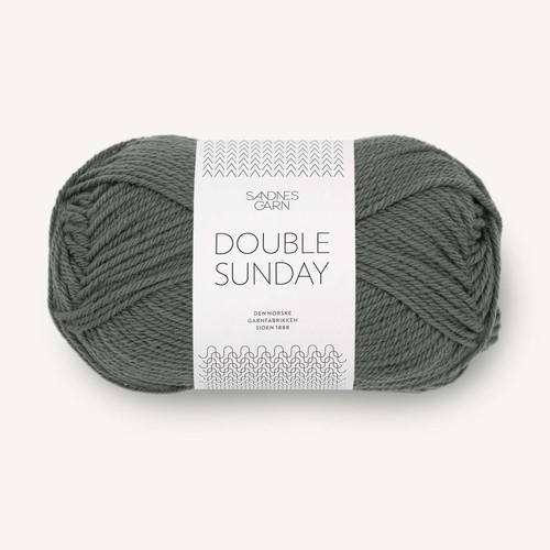 Sandnes Double Sunday 9071 Dusty Olive Green