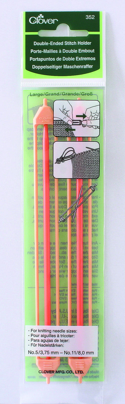 Clover Double Ended Stitch Holder, Large