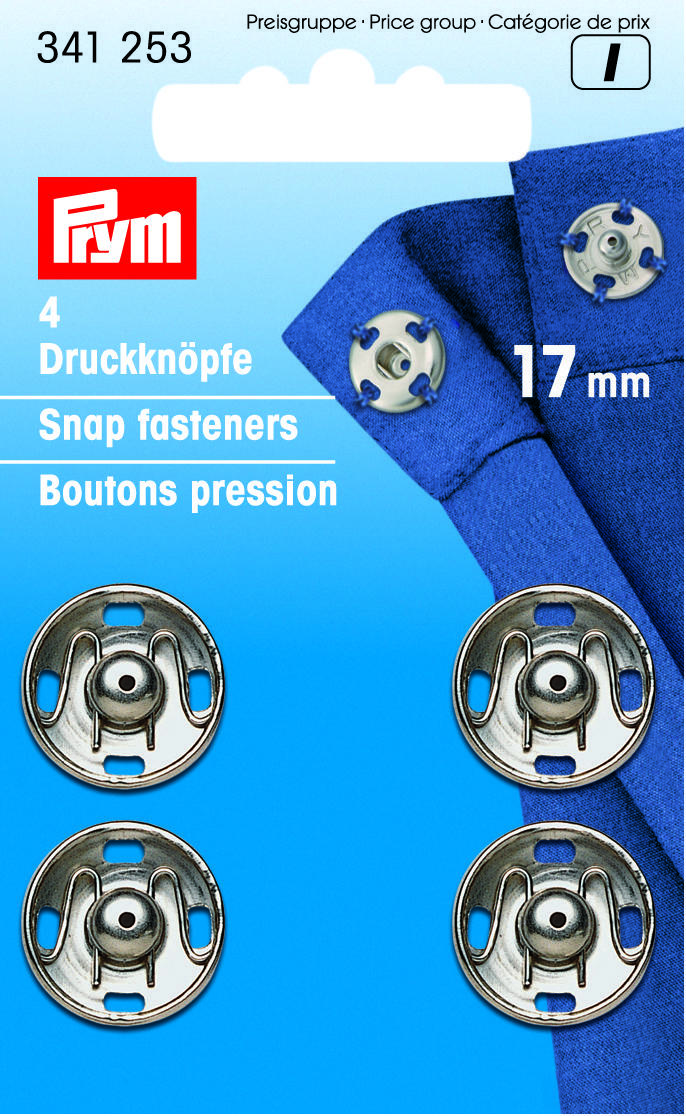 Prym Snap fasteners Silver, 6-21 mm