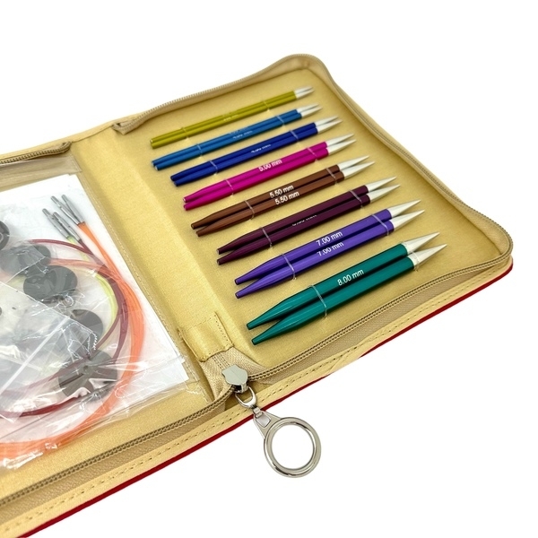 KnitPro Zing Interchangeable Circular Needle Set Deluxe