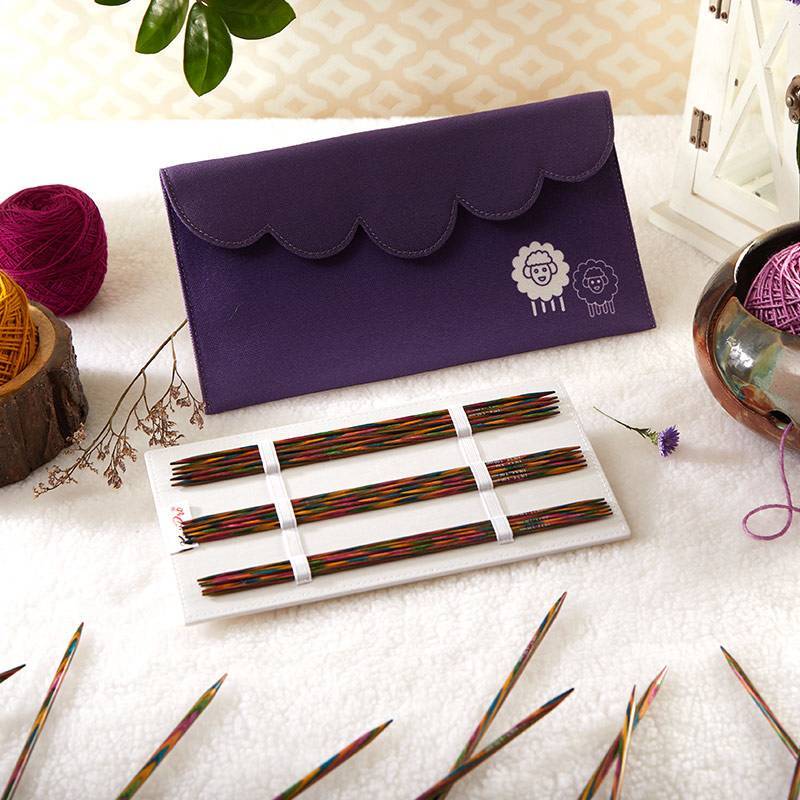 KnitPro Symfonie Double Pointed Needle Set 20 cm (6 sizes 2.50-5.00 mm)