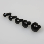 Safety eye w / lock ring, Black (2 pcs)