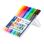 STAEDTLER Triplus broadliner 338 farvetusser, 10 stk