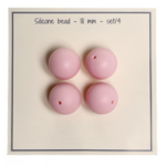 Go Handmade Silikone Perler 18 mm baby pink uni color