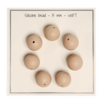 Go Handmade Silikone Perler 15 mm vanilje
