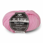 Svarta Fåret Baby Merino 42 Mellemrosa