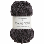Go Handmade Bohéme Velvet Dobbelt 17627 Sort