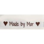 Go Handmade Vævet Label, Dobbeltsidet, 50 x 11,5 mm, 10 stk