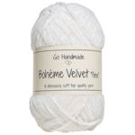 Go Handmade Bohème Velvet Fine 17614 Snow White