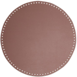 Go Handmade Bag  Basket Base, PU Leather, Round, 35 cm 22411 Lavender