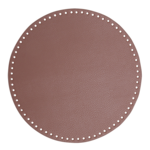 Go Handmade Bag  Basket Base, PU Leather, Round, 30 cm 22403 Lavender