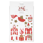 Jumping jacks Nutcracker, ballerina and Santa Claus, 2 sheets