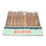 HobbyArts Double pointed needle set Dark bamboo 20 cm (2.00-10.00 mm)